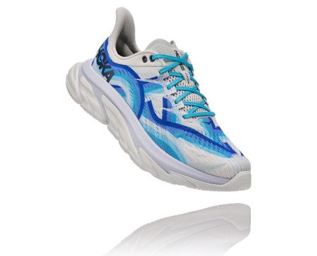 Hoka One One Clifton Edge Geometric Mulher - Tenis Azuis / Azuis Floral | PT-eohOISF